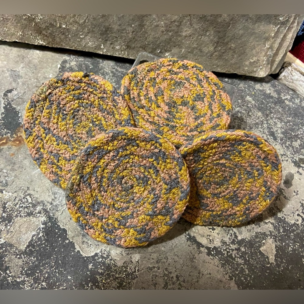 Ethically Made Rug Coasters - Picture 3 of 9